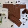 Hand Embroidered Brown Kurta Shalwar With Shoes - view 12