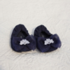 Embroidered Navy Blue Organza Frock Set - view 5