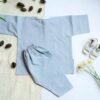 Ice Blue Tarkashi Kurta Shalwar With Peshawari Chappal - view 3