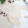 Hand Embroidered Off White Kurta Shalwar With Khari - view 3