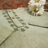 Hand Embroidered Olive Green Kurta Shalwar - view 5