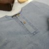 Ice Blue Tarkashi Kurta Shalwar With Peshawari Chappal - view 10