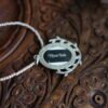 Hand Embroidered Ivory Pendant - view 6
