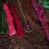 Hand Embroidered Vintage Pendant - view 2