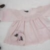 Lt Pink Embroidered Frock & Shoe - view 11