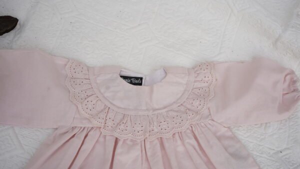 Lt Pink Embroidered Frock & Shoe - view 9
