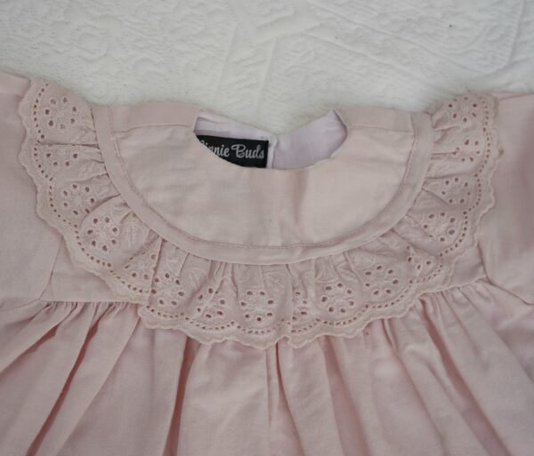 Lt Pink Embroidered Frock & Shoe - view 10