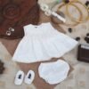 Pearl White Frock Set - view 10