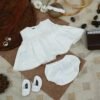 Pearl White Frock Set - view 6
