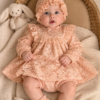 Peach Blossom Vintage Frock Set