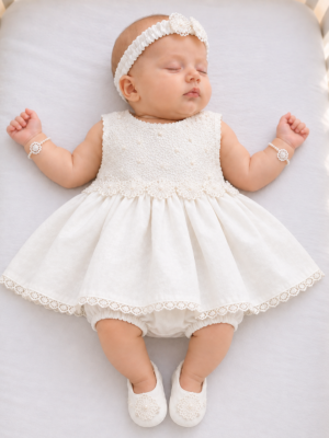 Pearl White Frock Set