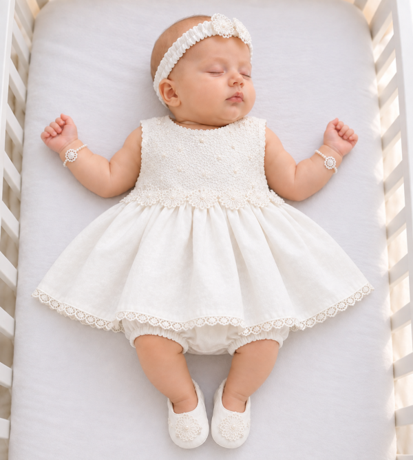 Pearl White Frock Set
