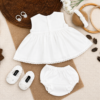 Pearl White Frock Set - view 3