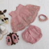 Embroidered Organza Frock Set - view 5