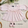 Lt Pink Embroidered Frock & Shoe - view 12