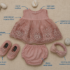 Embroidered Organza Frock Set - view 13