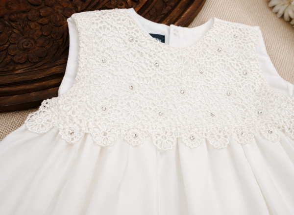 Pearl White Frock Set - view 11