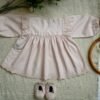 Lt Pink Embroidered Frock & Shoe - view 3