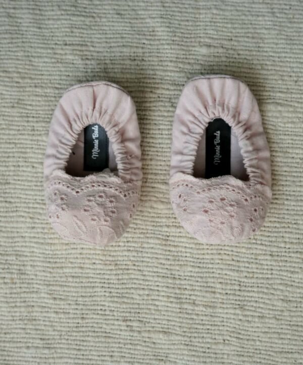 Lt Pink Embroidered Frock & Shoe - view 4