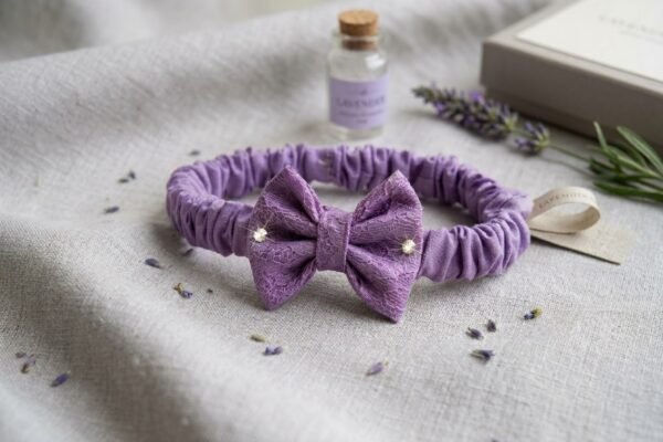 Lavender Jacquard Frock Set - view 4