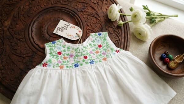 Hand Embroidered Multi Little Blooms - view 3