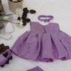 Lavender Jacquard Frock Set - view 10