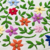 Hand Embroidered Multi Little Blooms - view 2
