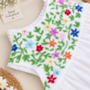 Hand Embroidered Multi Little Blooms - view 10